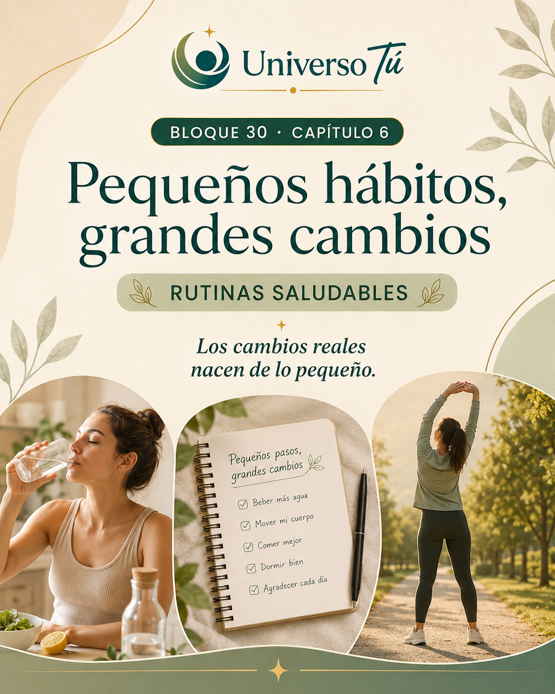 Portada del capítulo Pequeños hábitos, grandes cambios