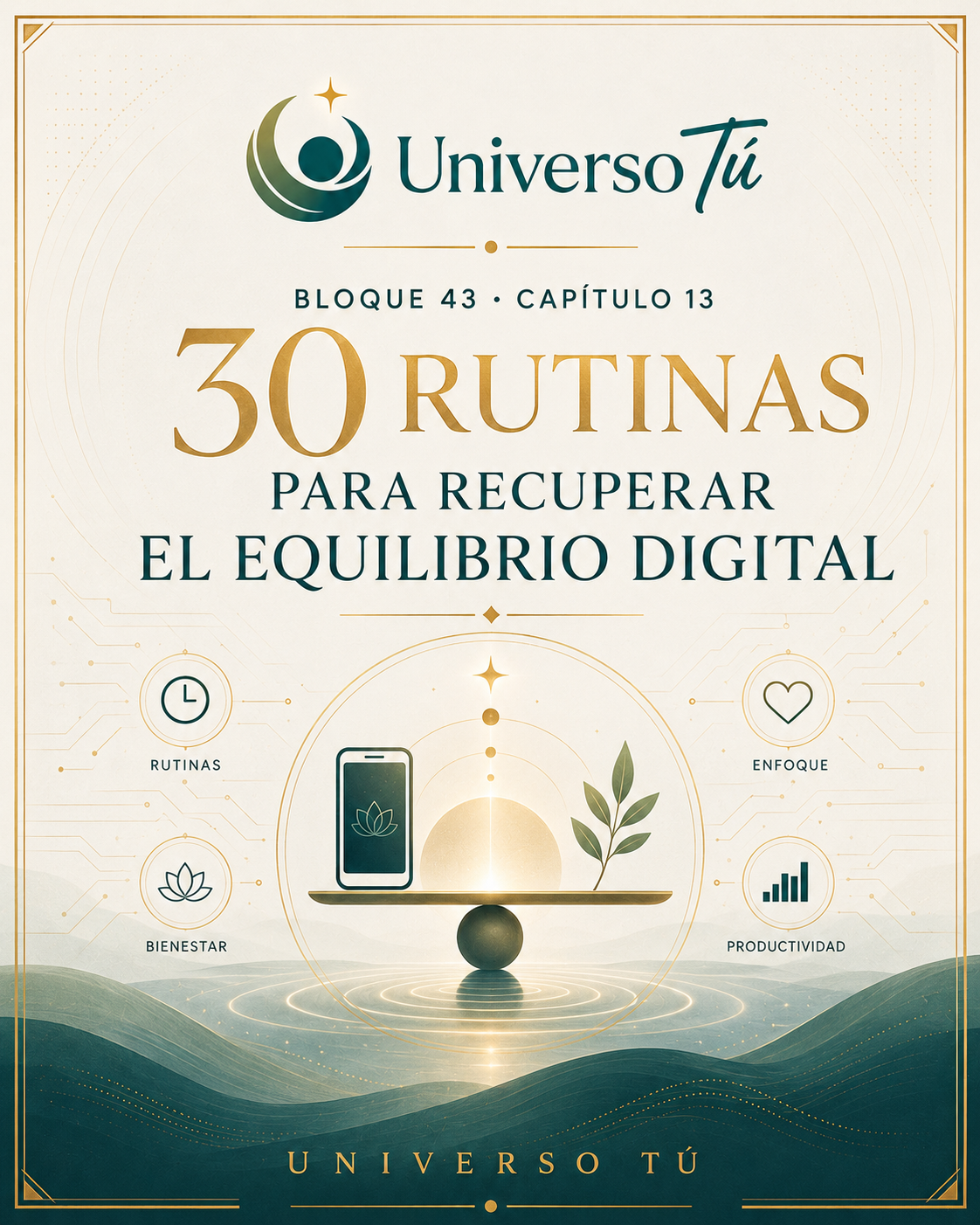 Portada del libro 30 rutinas para recuperar el equilibrio digital