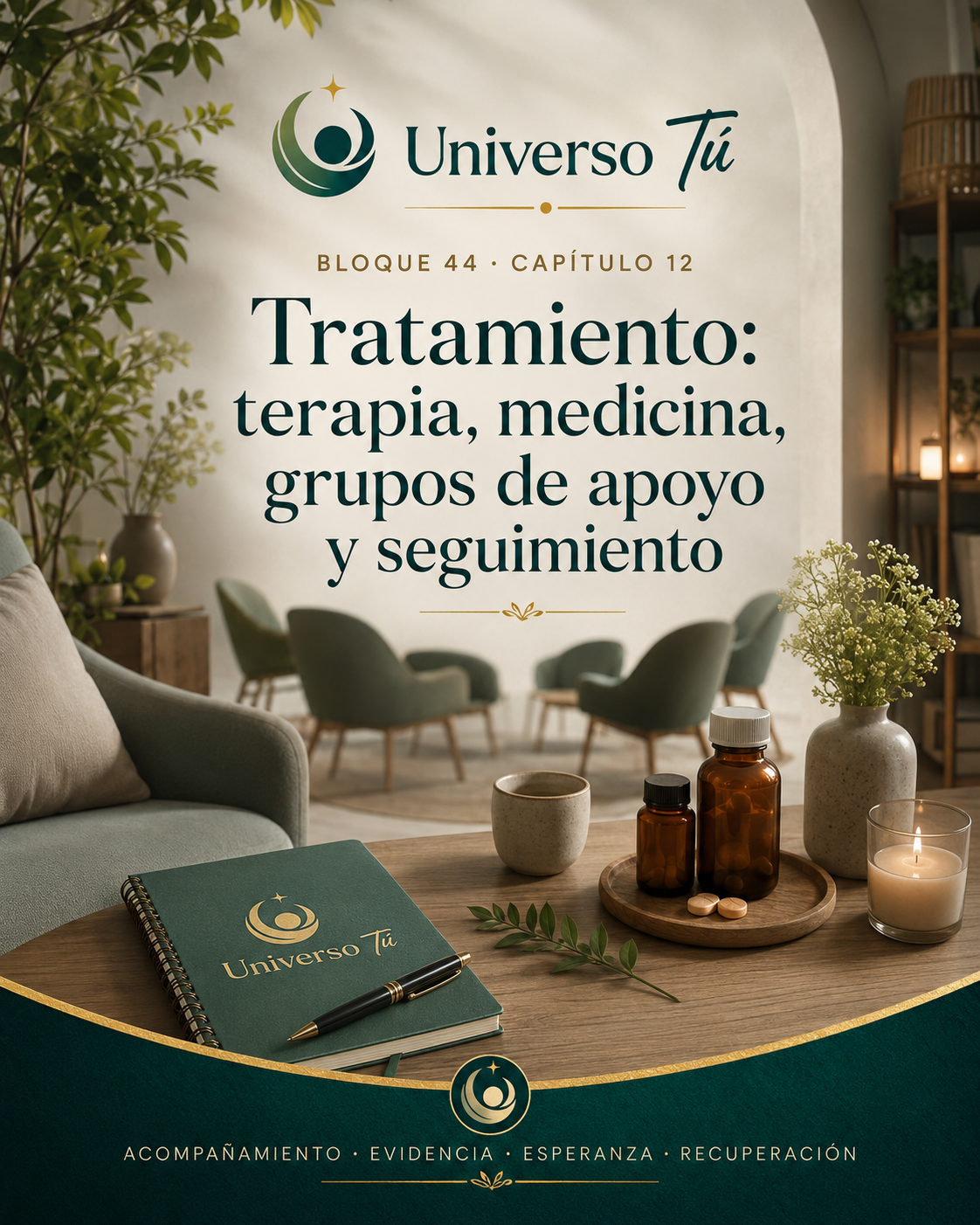 Persona preparando una primera consulta sobre tratamiento de adicciones y su red de apoyo