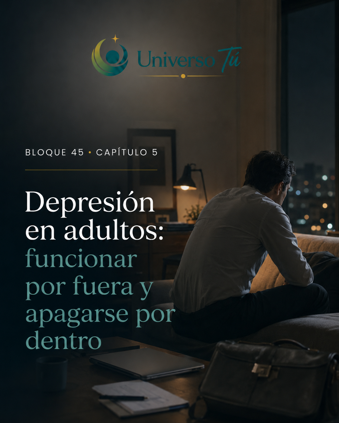 Portada del capítulo «Depresión en adultos» de Universo Tú
