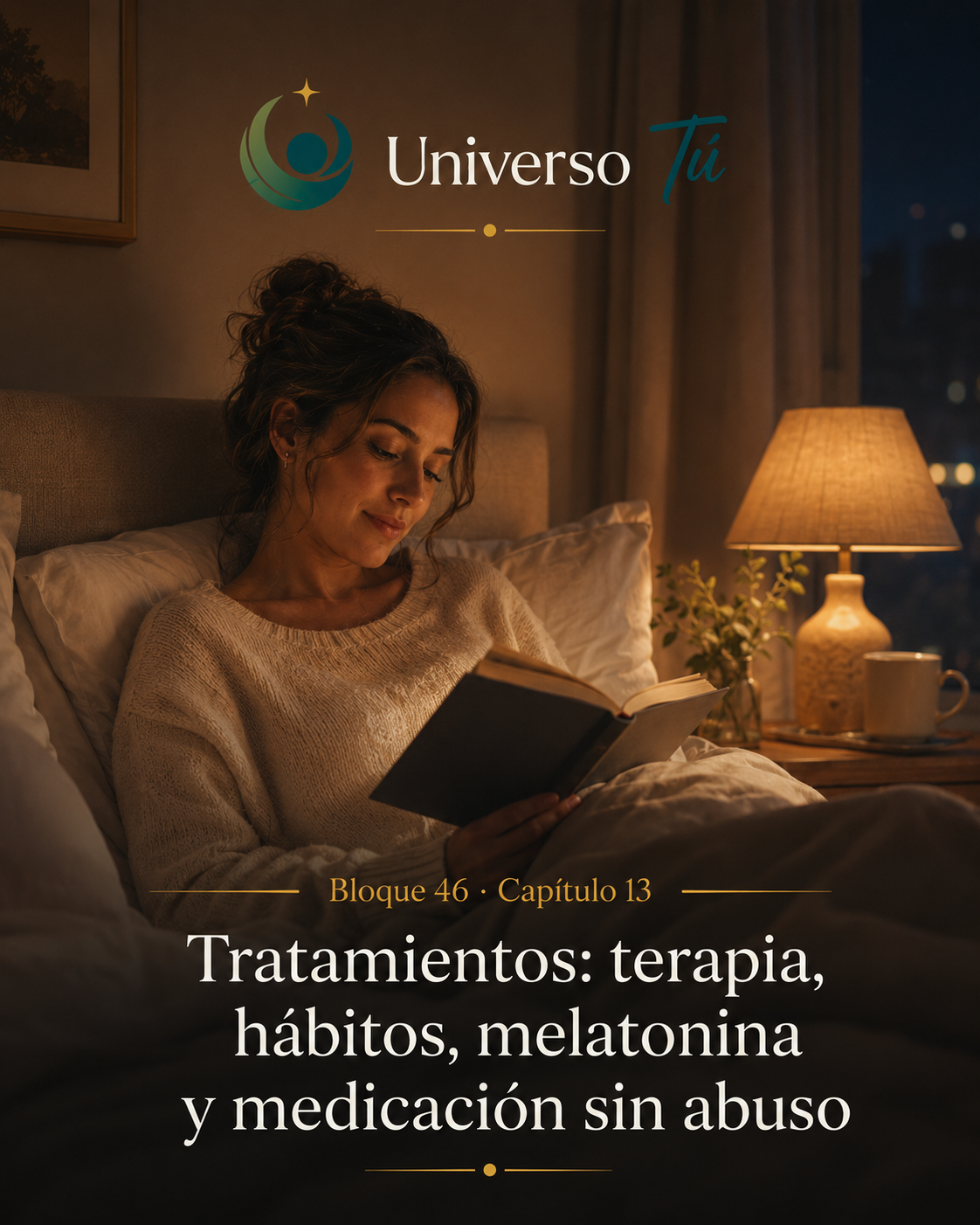 Portada del capítulo Tratamientos: terapia, hábitos, melatonina y medicación sin abuso