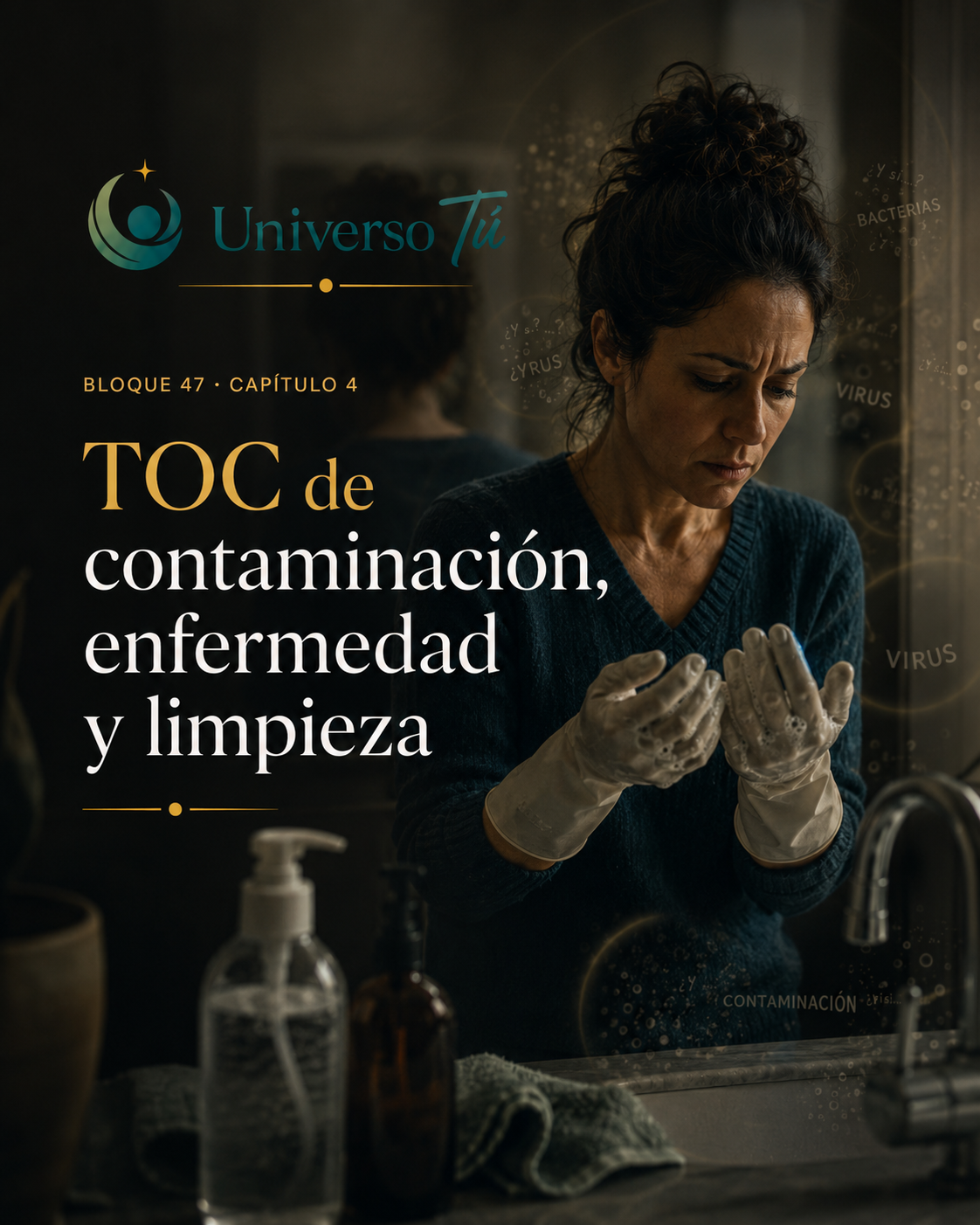 Portada del capítulo TOC de contaminación, enfermedad y limpieza del Bloque 47 de Universo Tú