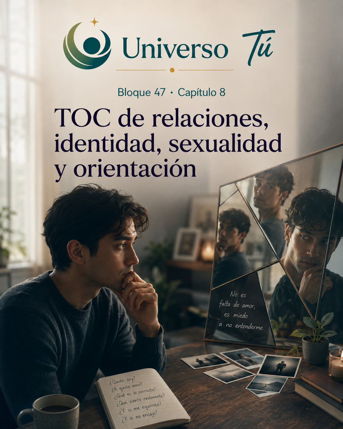 Portada del capítulo TOC de relaciones, identidad y sexualidad del Bloque 47 de Universo Tú