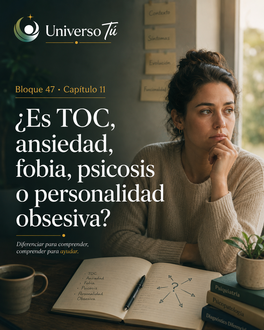 Portada del capítulo Diagnóstico diferencial del TOC del Bloque 47 de Universo Tú