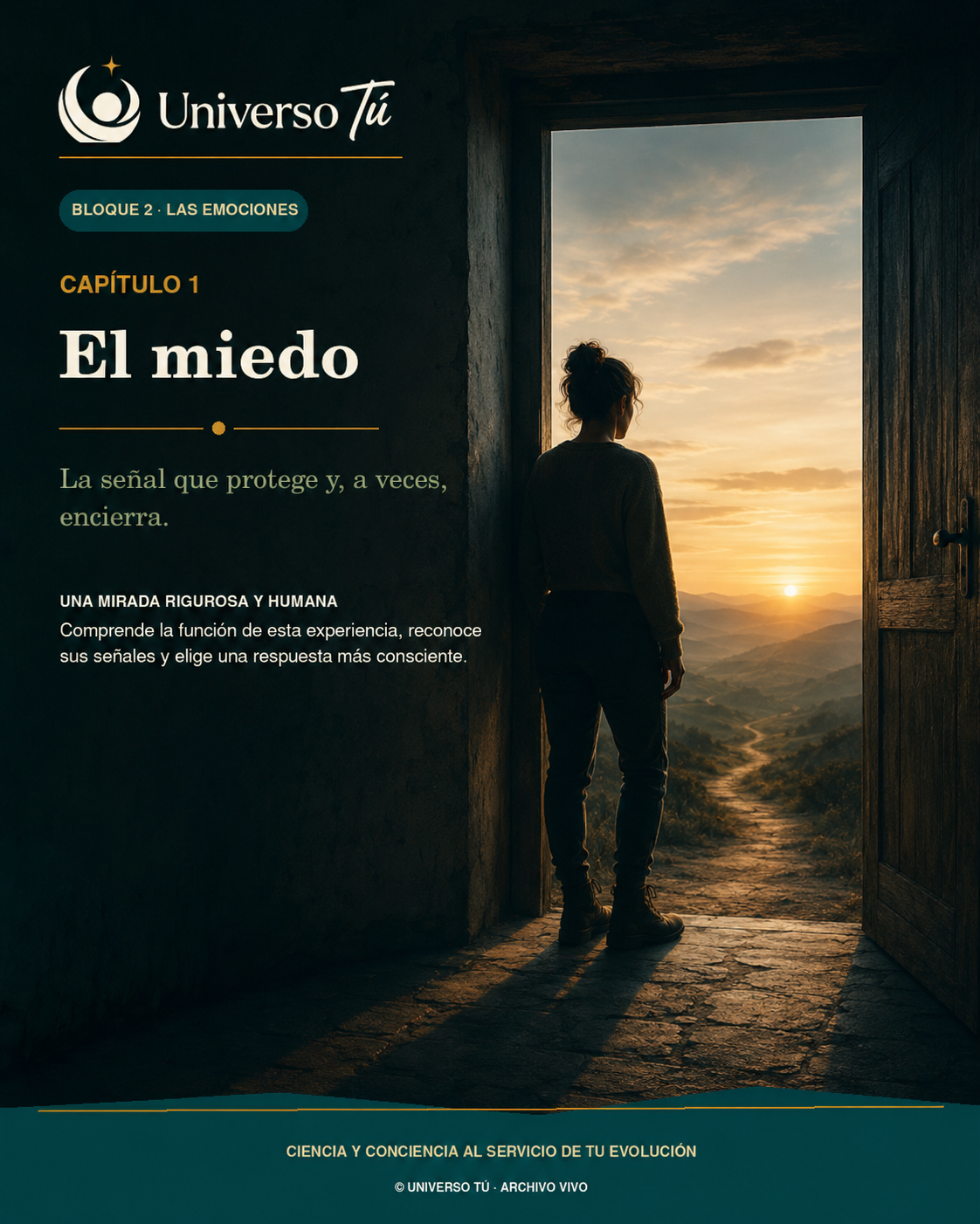 Portada del Bloque 2, El miedo, de Universo Tú