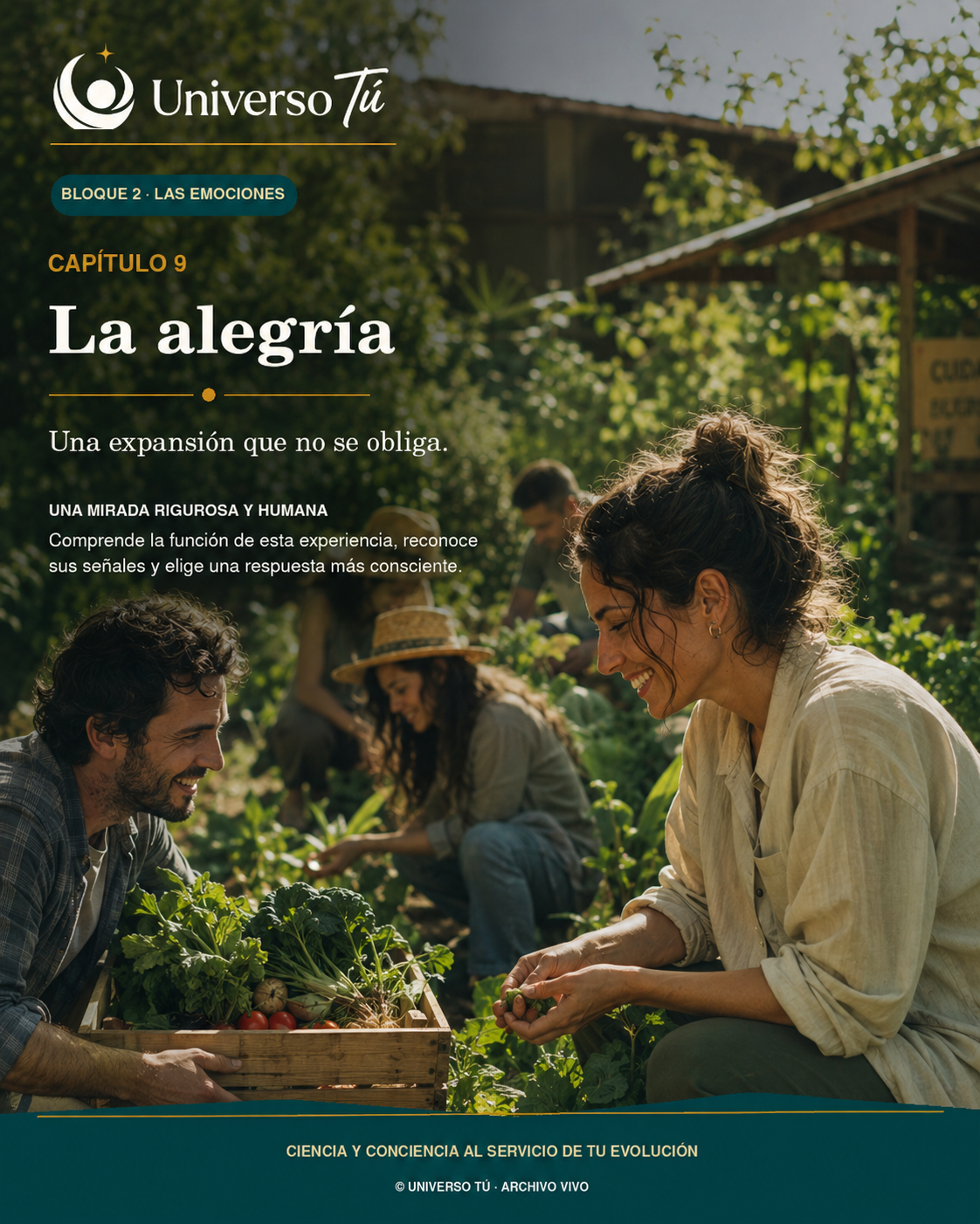 Portada del Bloque 2, La alegría, de Universo Tú