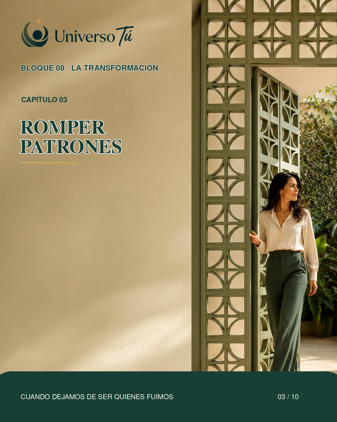 Portada del capítulo Romper patrones