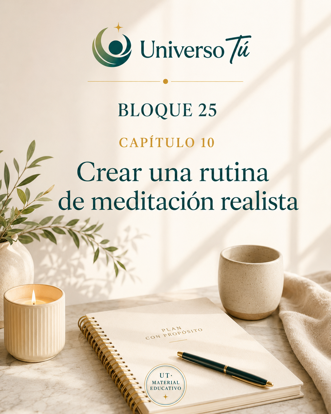 Portada del capítulo Crear una rutina de meditación realista