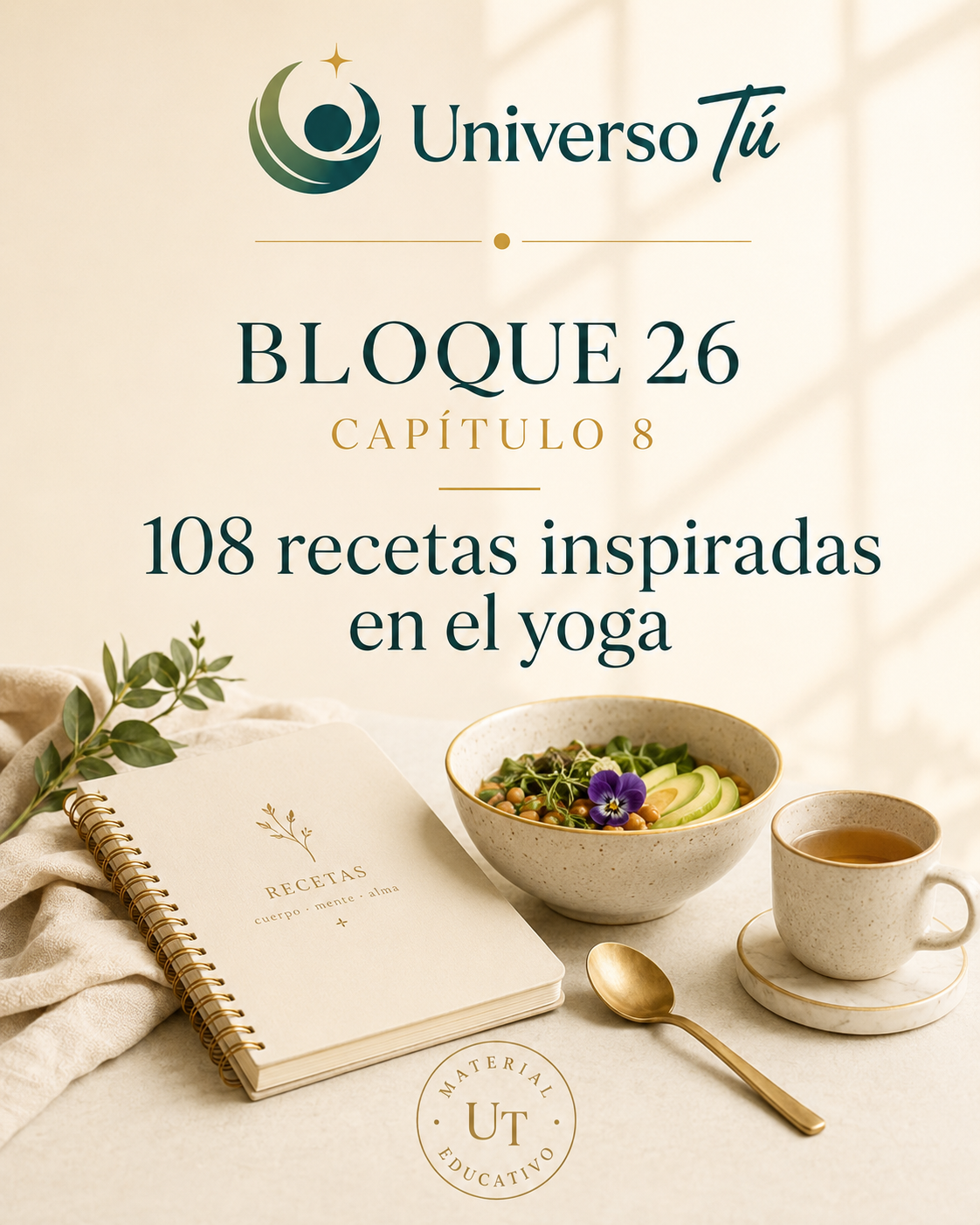 Portada del capítulo 108 recetas inspiradas en el yoga