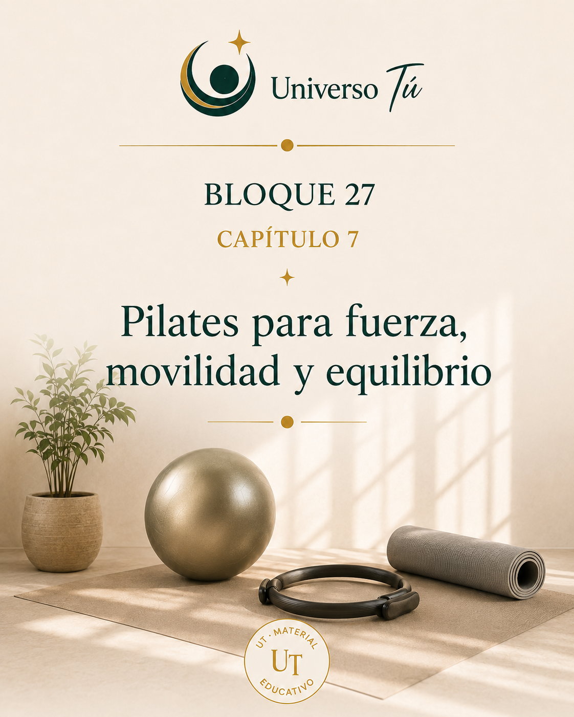 Portada del capítulo Pilates para fuerza, movilidad y equilibrio