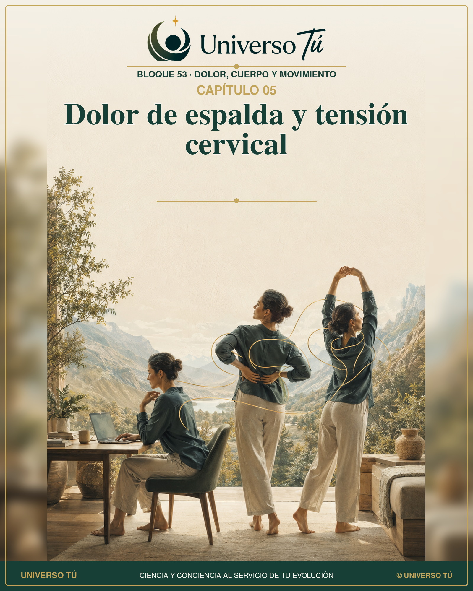 Portada del Bloque 53, capítulo 5: Dolor de espalda y tensión cervical