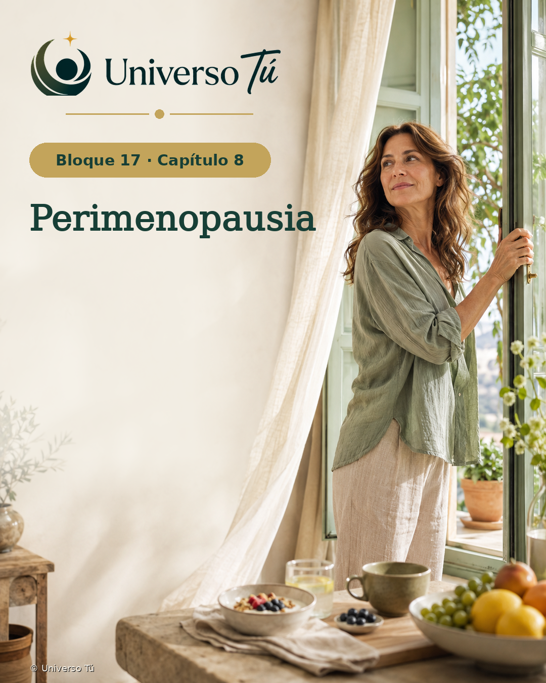 Portada del Bloque 17, Capítulo 08: Perimenopausia — Universo Tú