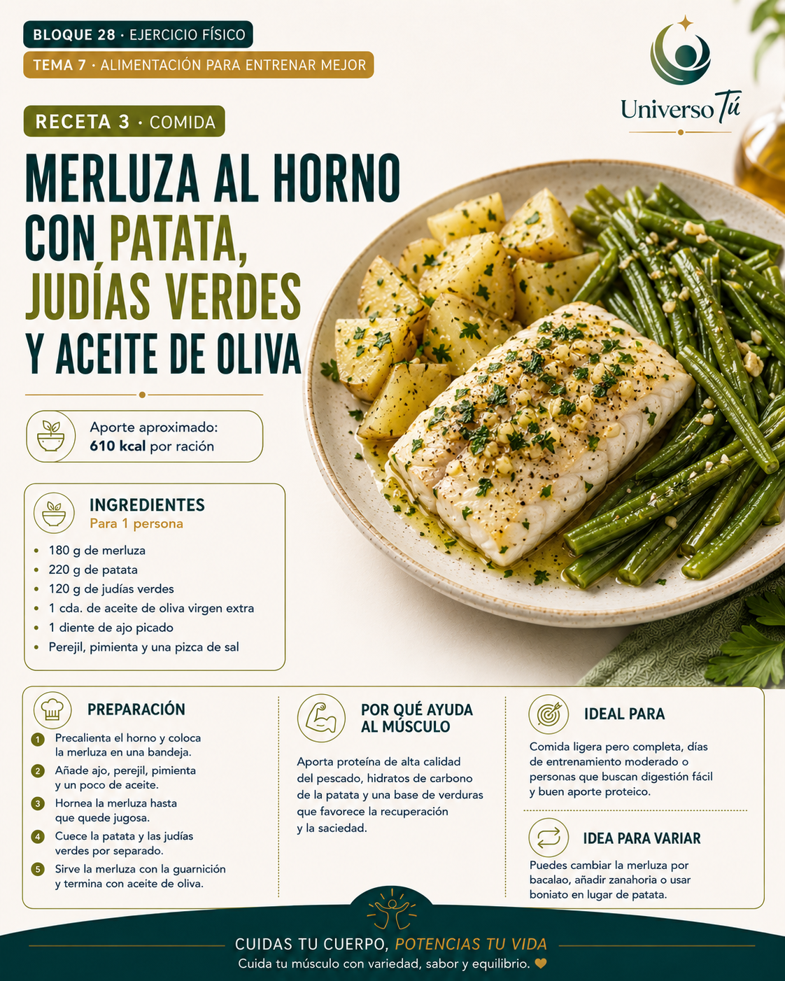 Comida 3 — receta comida del capítulo Alimentación para entrenar mejor 