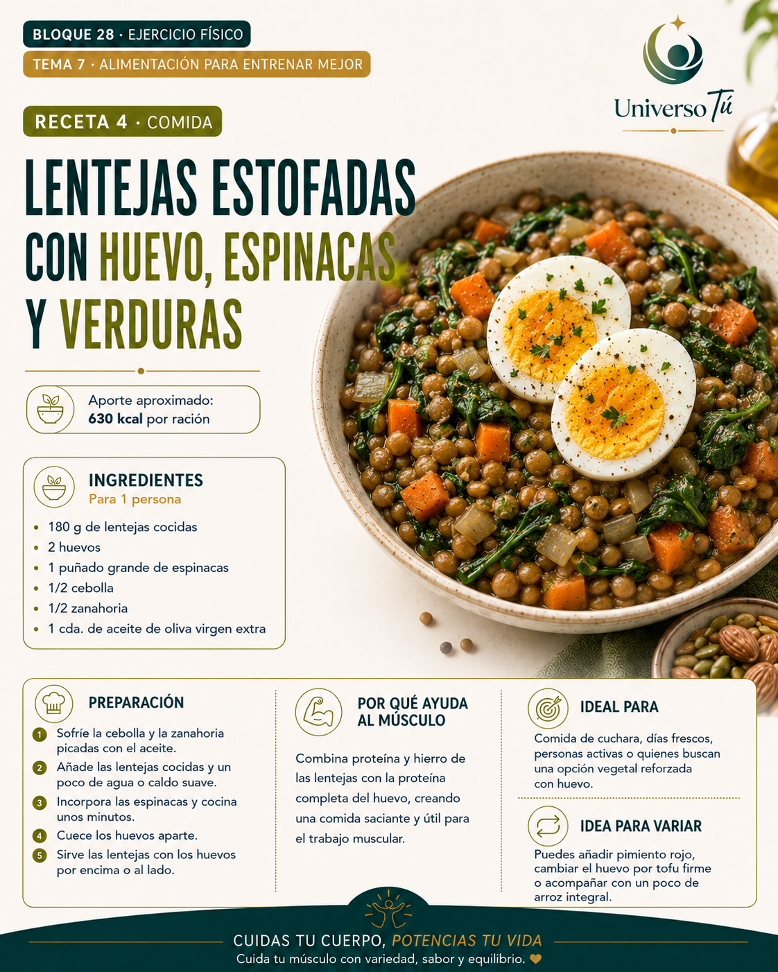 Comida 4 — receta comida del capítulo Alimentación para entrenar mejor 