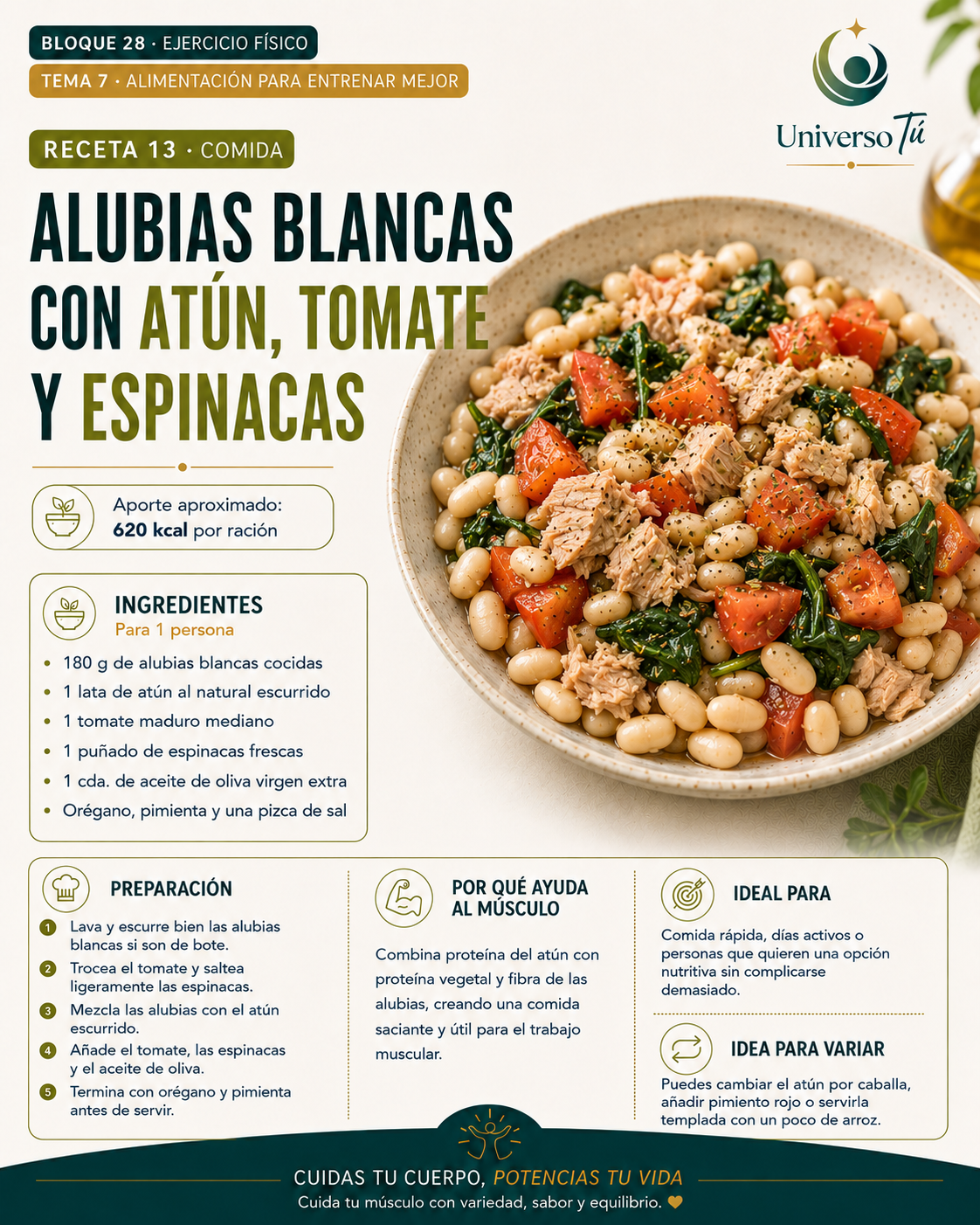 Comida 13 — receta comida del capítulo Alimentación para entrenar mejor 