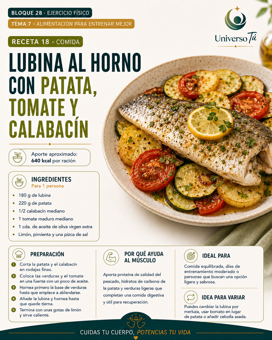 Comida 18 — receta comida del capítulo Alimentación para entrenar mejor 
