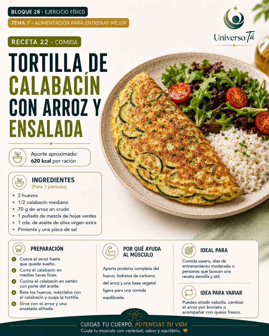 Comida 22 — receta comida del capítulo Alimentación para entrenar mejor 