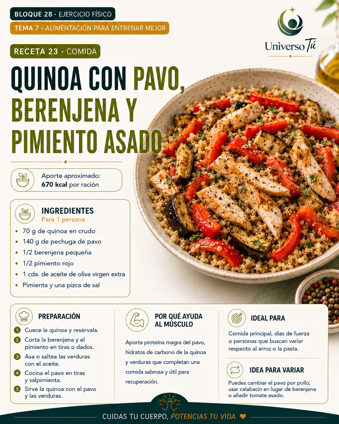 Comida 23 — receta comida del capítulo Alimentación para entrenar mejor 