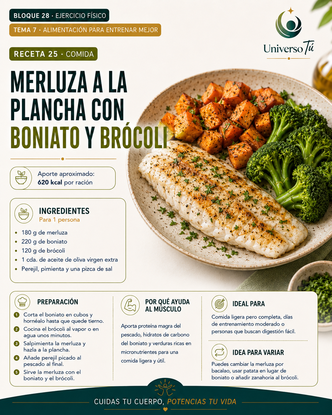 Comida 25 — receta comida del capítulo Alimentación para entrenar mejor 