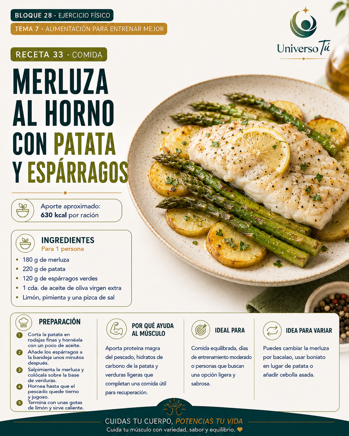 Comida 33 — receta comida del capítulo Alimentación para entrenar mejor 