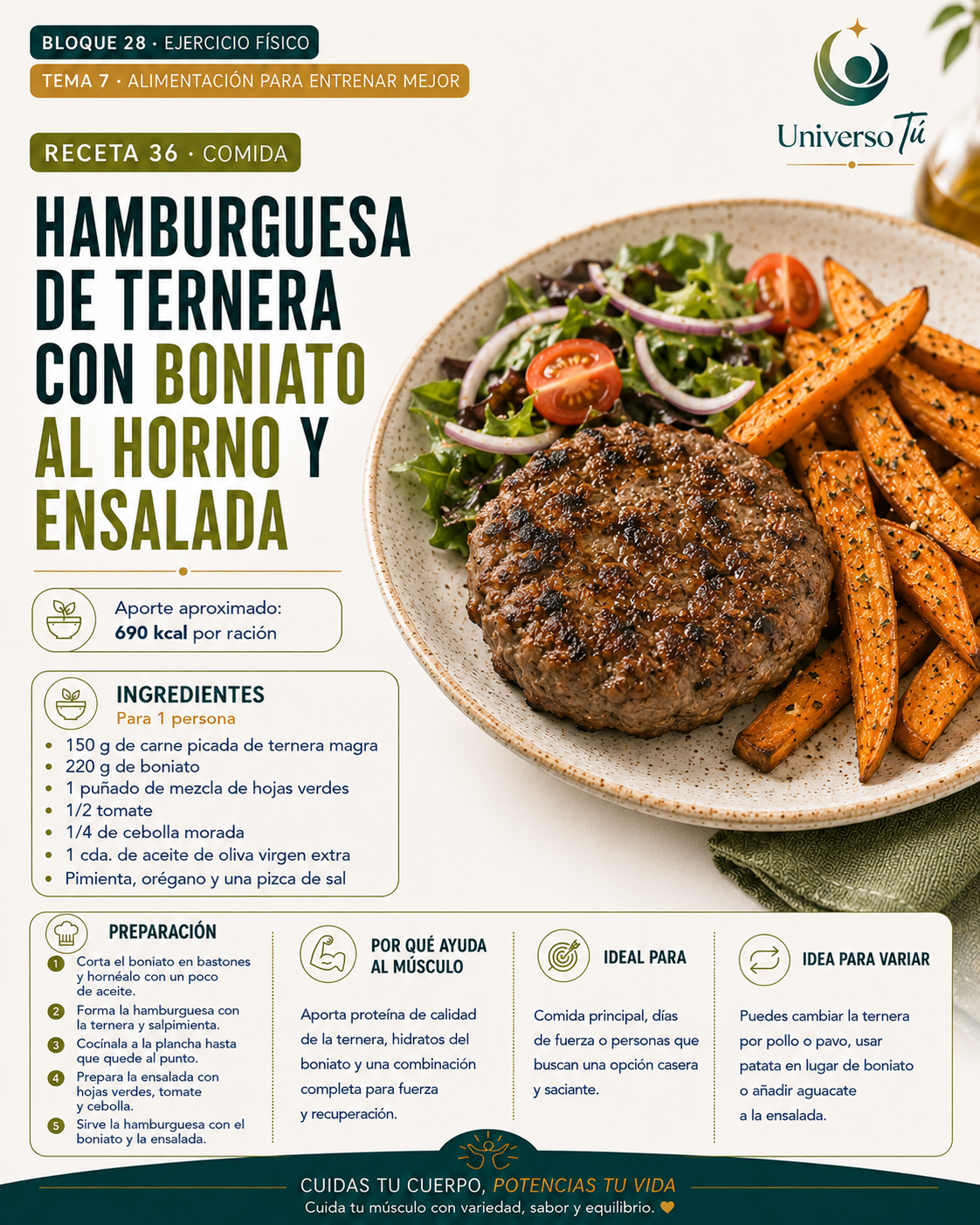 Comida 36 — receta comida del capítulo Alimentación para entrenar mejor 