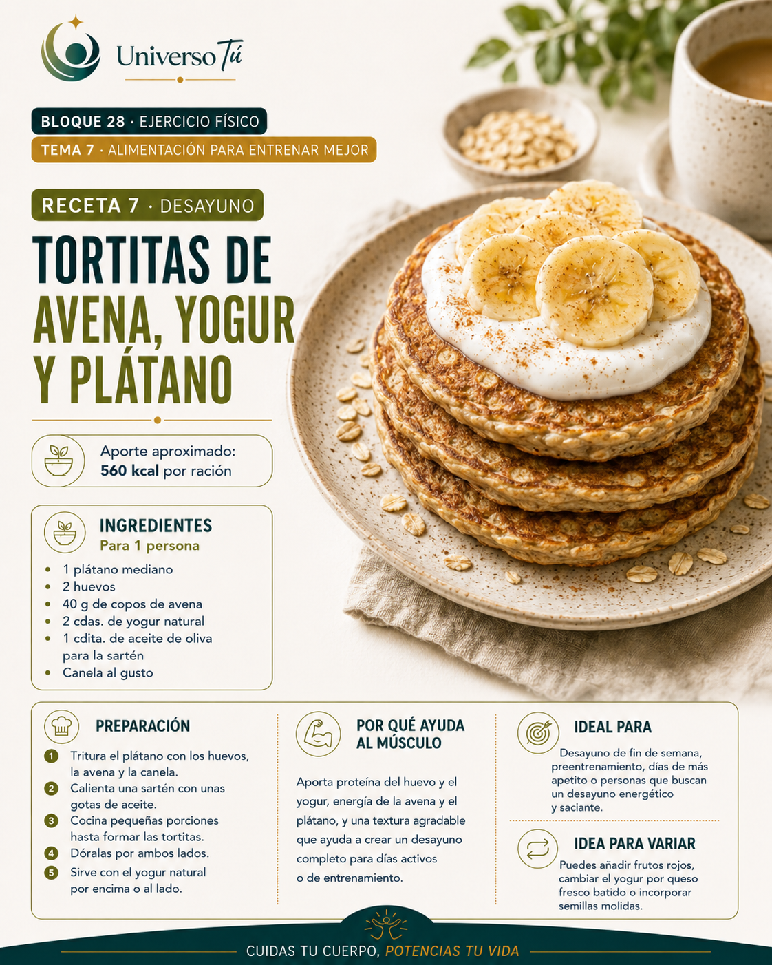 Desayuno 7 — receta desayuno del capítulo Alimentación para entrenar mejor 