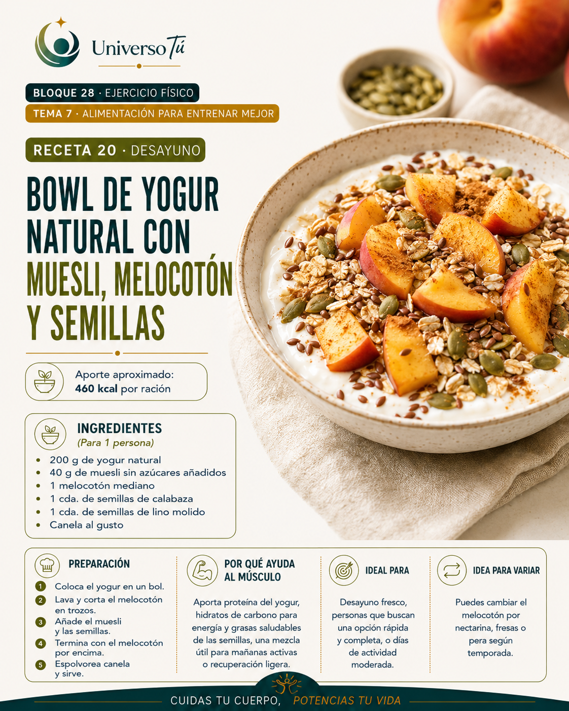 Desayuno 20 — receta desayuno del capítulo Alimentación para entrenar mejor 