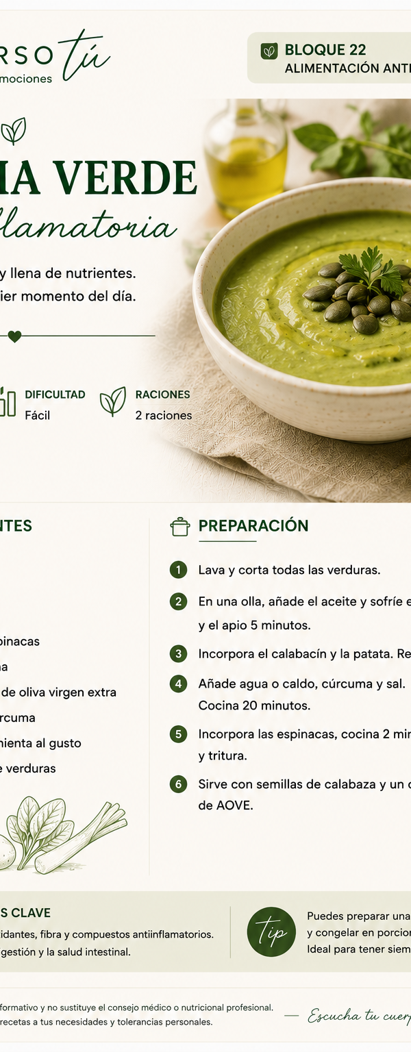 Crema verde antiinflamatoria 
