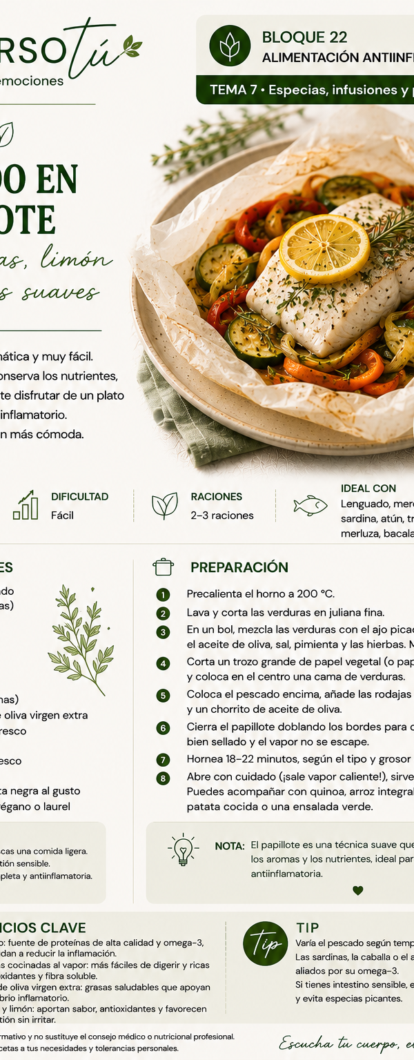 Pescado en Papillote 