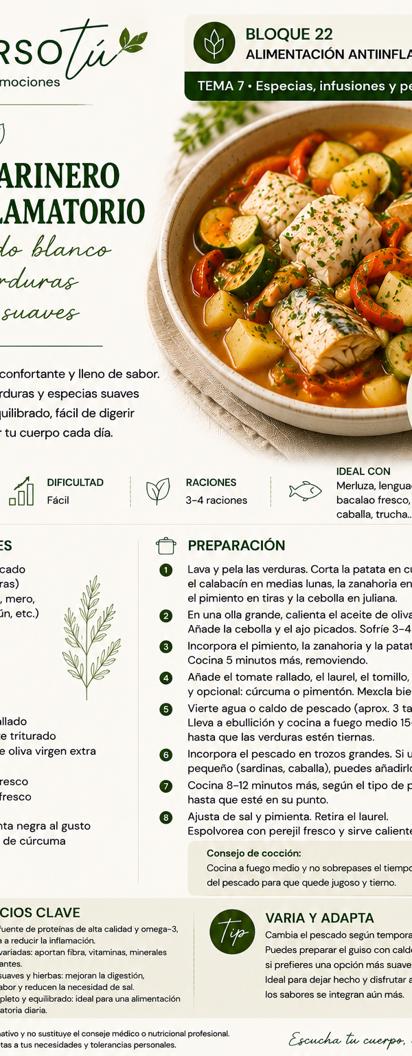 Guiso de pescado marinero 