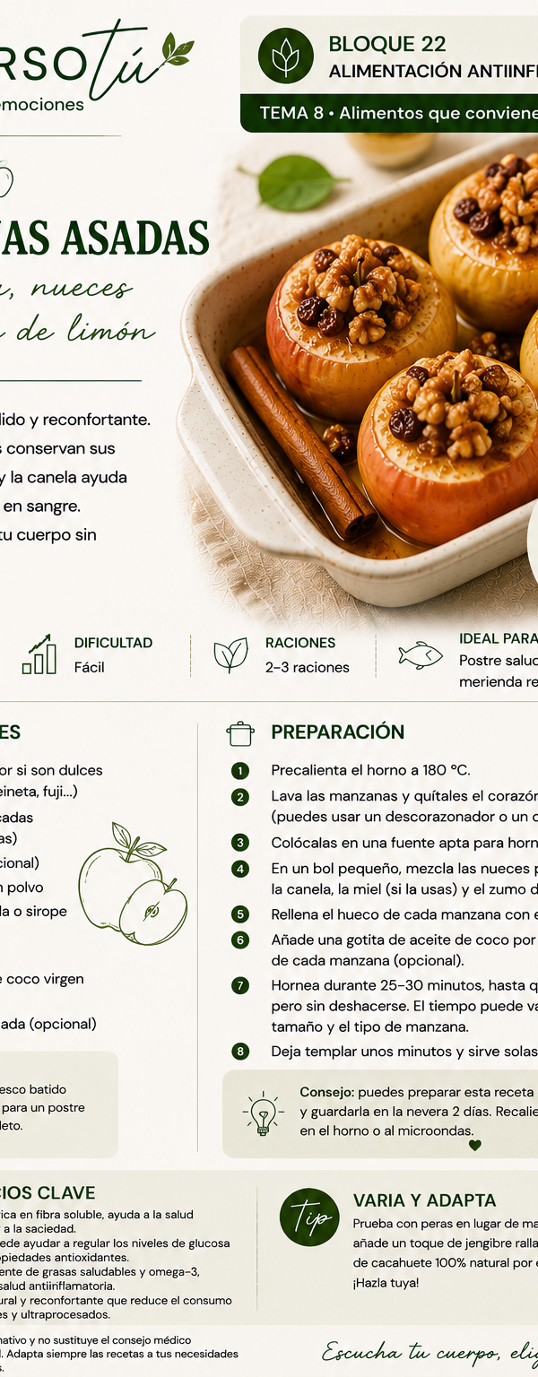 Manzanas asadas 