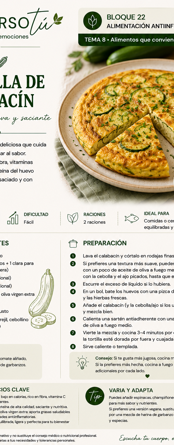 Tortilla de calabacín