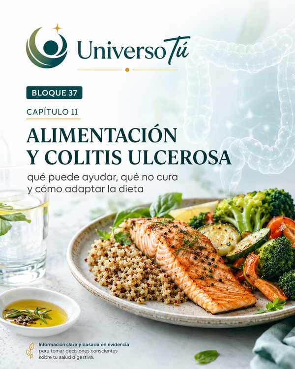 Alimentación y colitis ulcerosa: qué puede ayudar, qué no cura y cómo adaptar la dieta