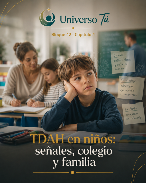 TDAH en niños: señales, colegio y familia