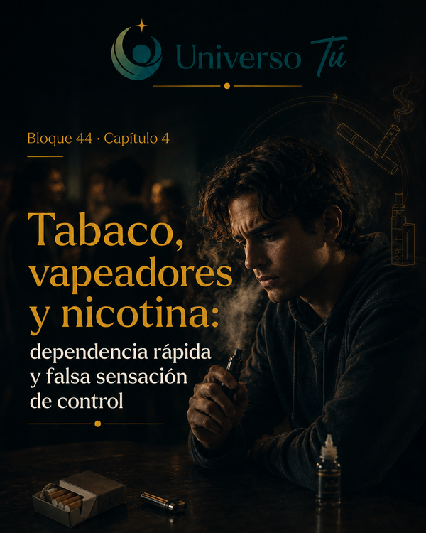 Tabaco, vapeadores y nicotina: dependencia rápida y falsa sensación de control
