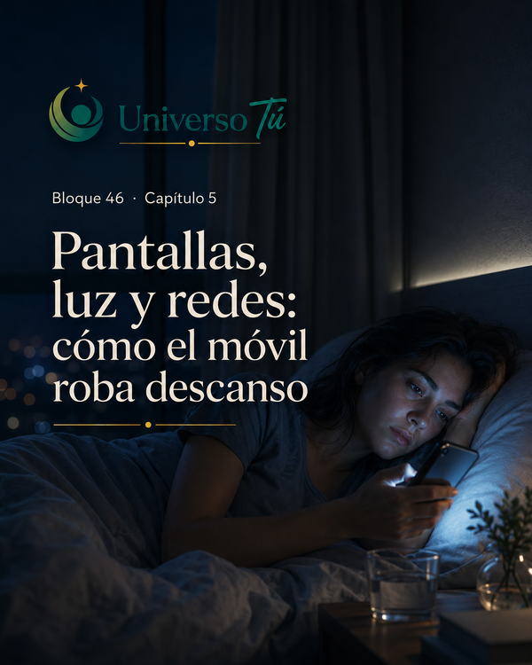 Pantallas, luz y redes: cómo el móvil roba descanso