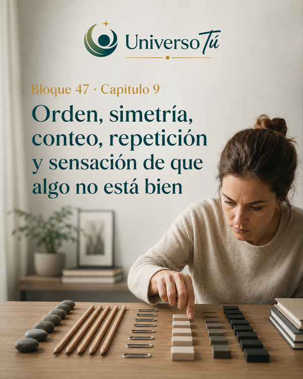 Orden, simetría, conteo, repetición y sensación de que algo no está bien
