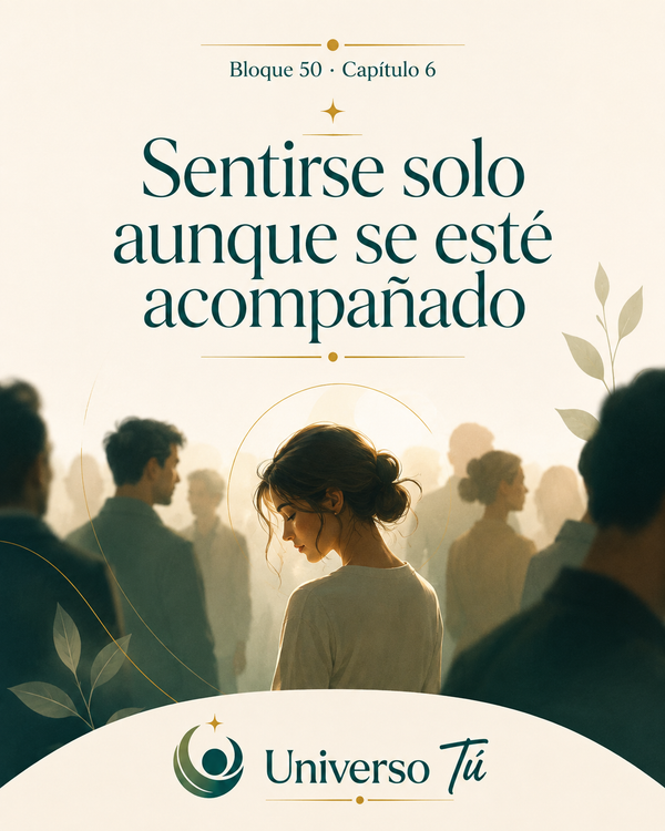 Sentirse solo aunque se esté acompañado