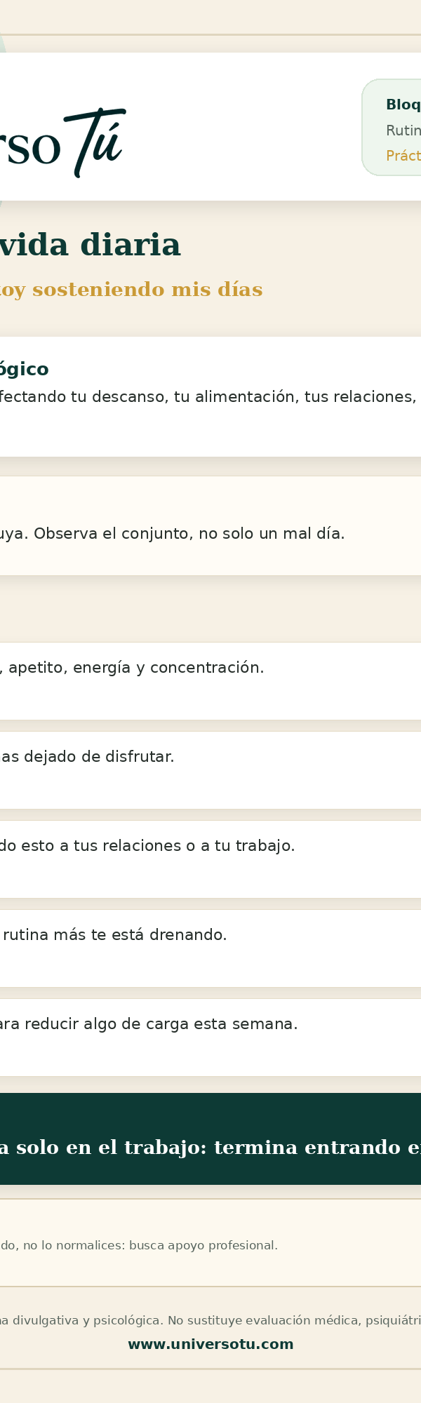 Rutina: La culpa de descansar