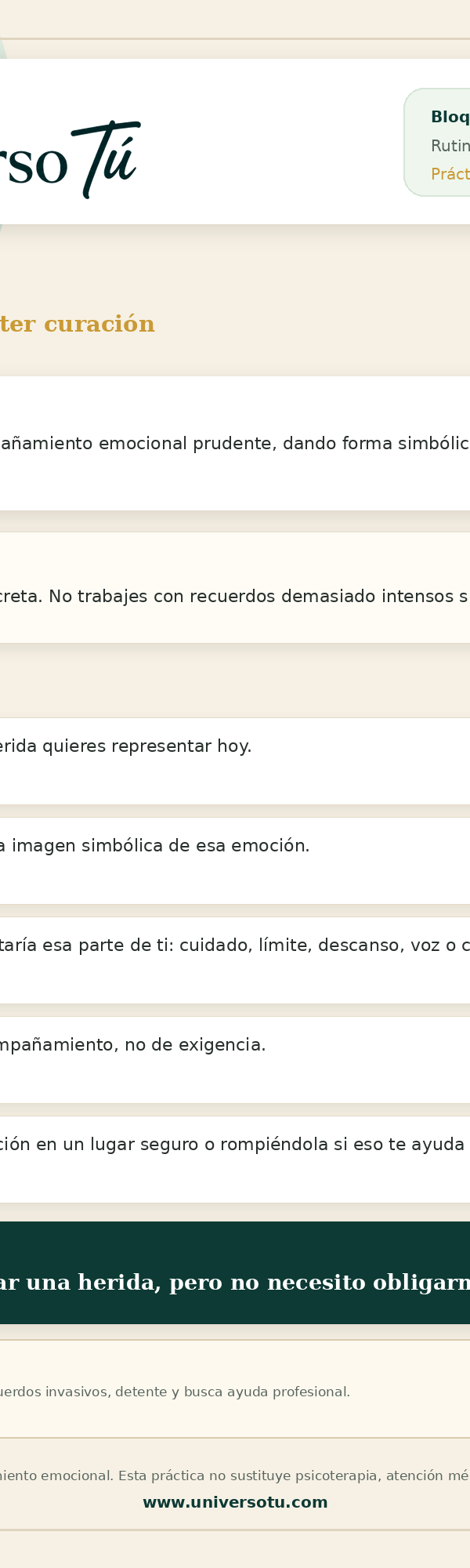 Rutina: La creatividad como sanación